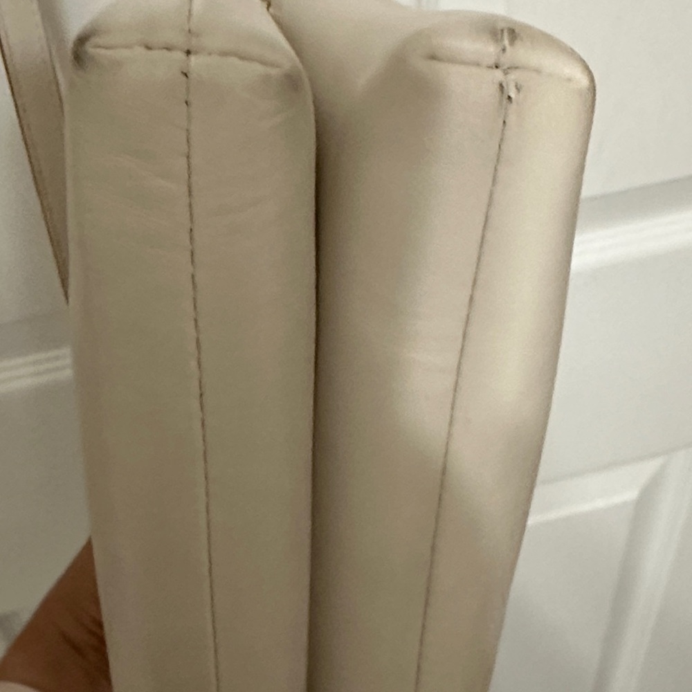 Coach Ivory/Cream Double Zip Leather Crossbody Bag - Picture 9 of 16